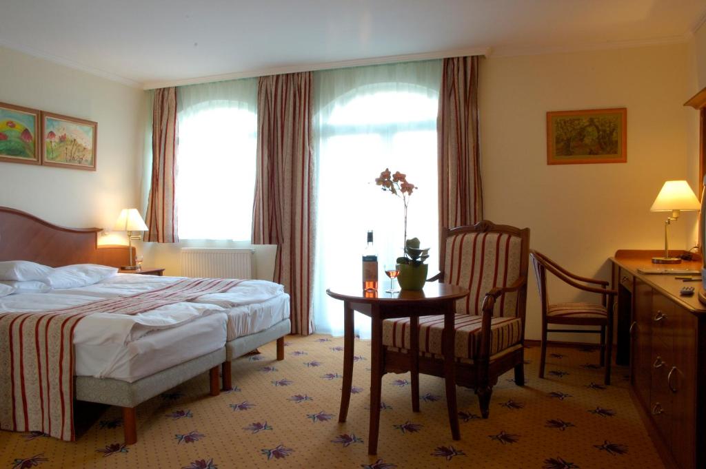 Двухместный (Стандартный двухместный номер с 1 кроватью или 2 отдельными кроватями) отеля Hotel Sante, Хевиз
