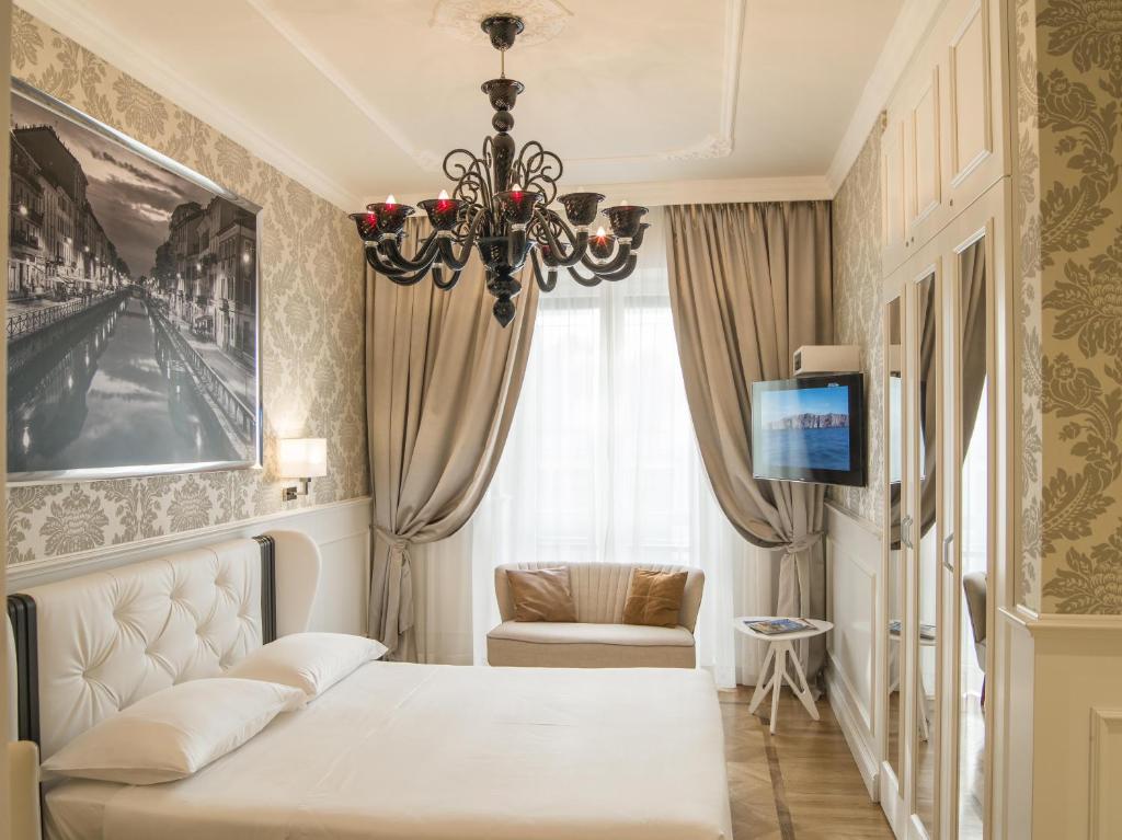 Двухместный (Двухместный номер Делюкс с 1 кроватью) гостевого дома Duomo Rooms, Милан