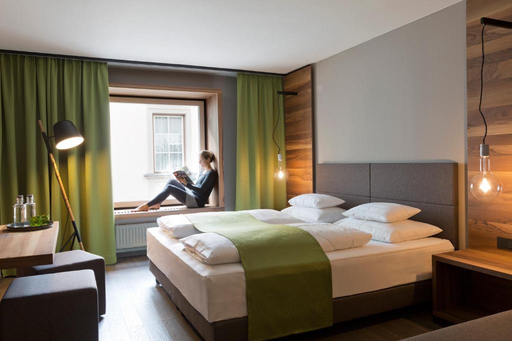 Двухместный (Улучшенный номер с кроватью размера «king-size») отеля Stadthotel brunner, Шладминг