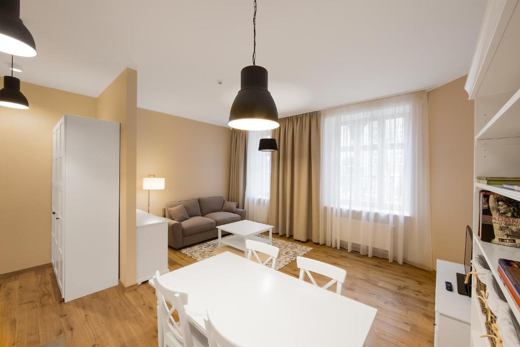 Апартаменты (Апартаменты с 1 спальней и ванной), Riga Lux Apartments - Skolas