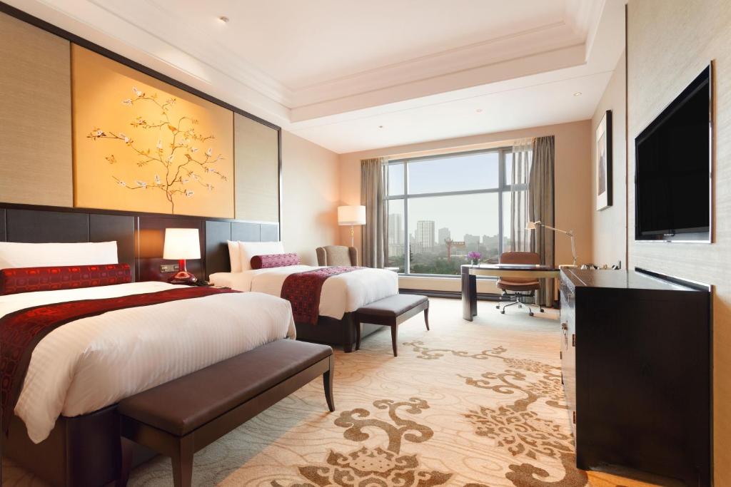 Двухместный (Клубный двухместный номер с 2 отдельными кроватями) отеля Wyndham Grand Xian South, Сиань