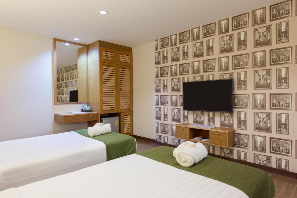 Двухместный (Двухместный номер Делюкс с 2 отдельными кроватями) отеля Tee Pak Dee Resident Phuket, Пхукет