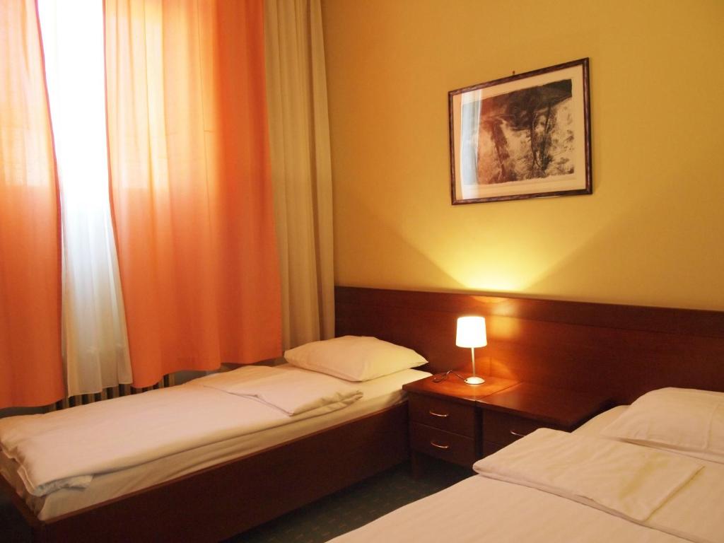 Двухместный (Двухместный номер эконом-класса с 2 отдельными кроватями) отеля Hotel Central, Осиек