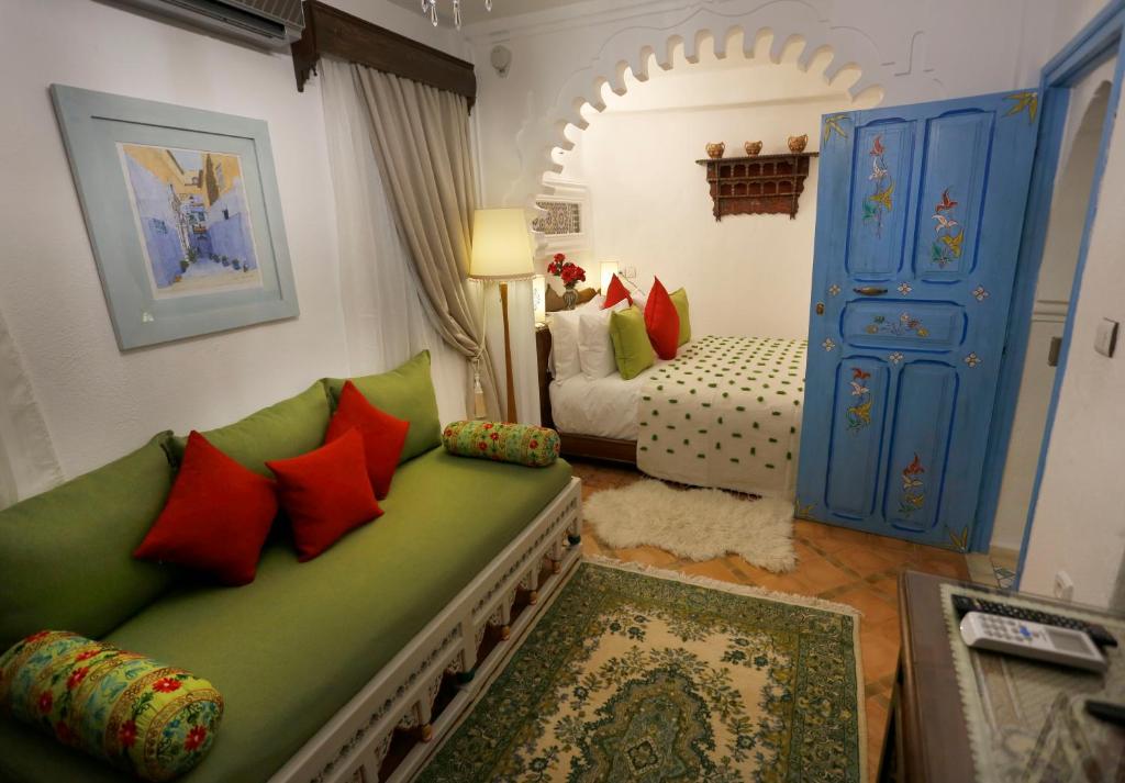 Двухместный (Стандартный двухместный номер с 1 кроватью или 2 отдельными кроватями) гостевого дома Riad Cherifa, Шефшауэн