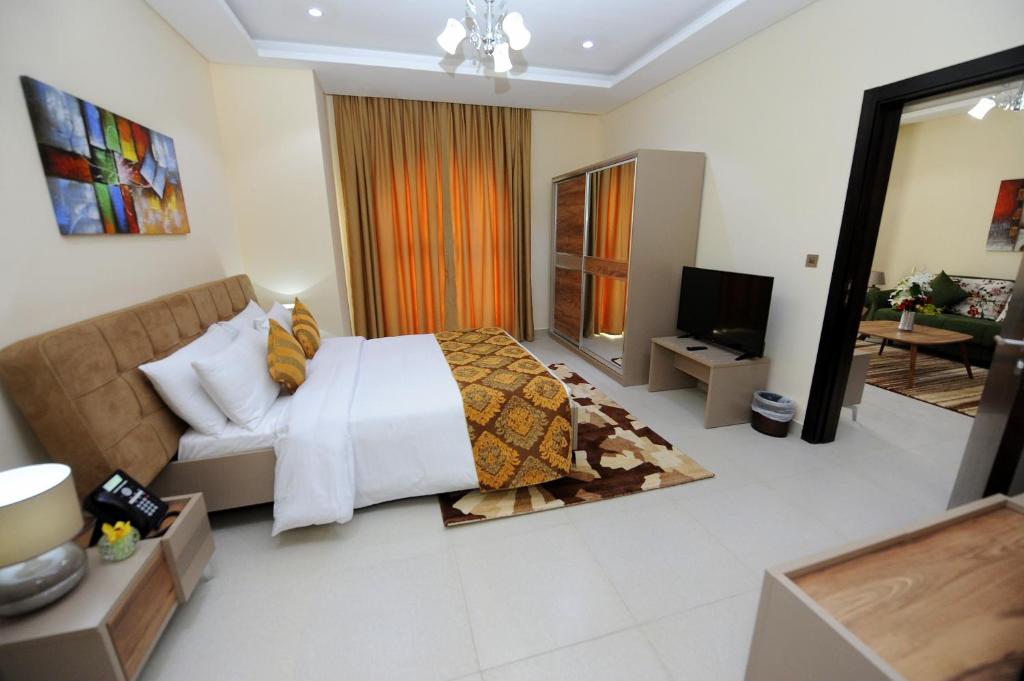 Апартаменты (Апартаменты Делюкс с 1 спальней) апарт-отеля Al Mansour Park Inn Hotel&Apartment, Доха