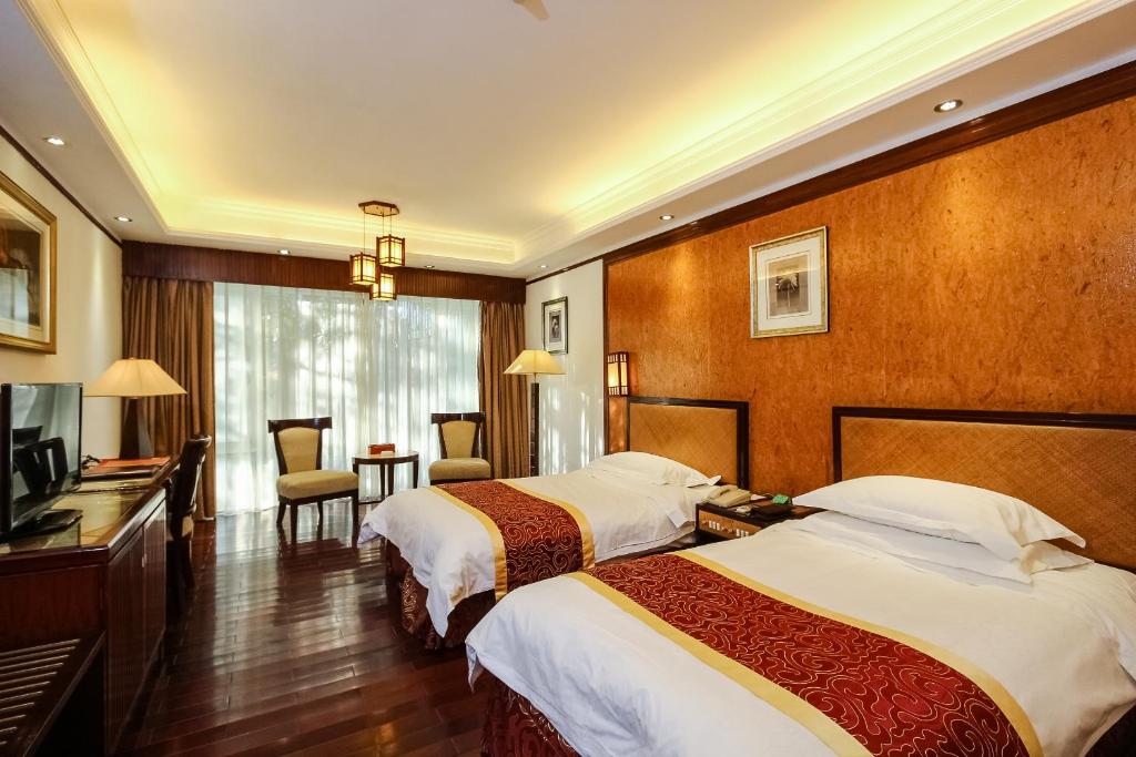 Двухместный (Улучшенный двухместный номер с 2 отдельными кроватями) отеля YIHE Hotel Guangzhou, Гуанчжоу