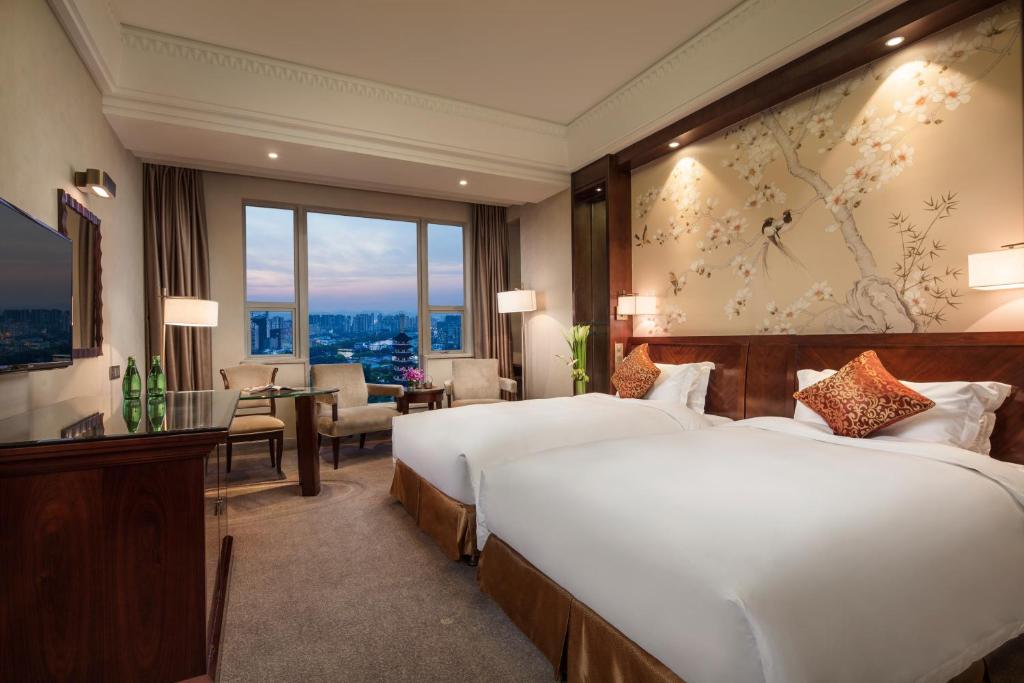 Двухместный (Двухместный номер Делюкс с 2 отдельными кроватями) отеля Overseas Chinese Hotel Wenzhou, Вэньчжоу