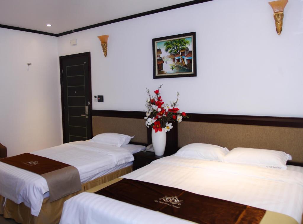 Двухместный (Улучшенный двухместный номер с 2 отдельными кроватями) отеля A1 Hill Hanoi Hotel, Ханой