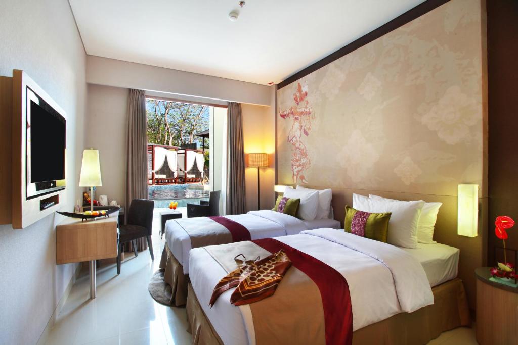 Двухместный (Двухместный номер Делюкс с 2 отдельными кроватями, вид на бассейн) отеля Mercure Bali Nusa Dua, Нуса Дуа