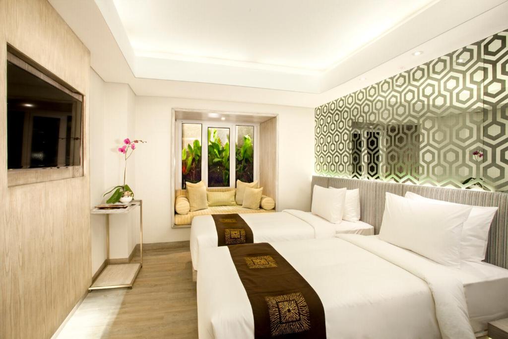 Двухместный (Улучшенный номер) отеля Hotel Daun Bali Seminyak, Семиньяк