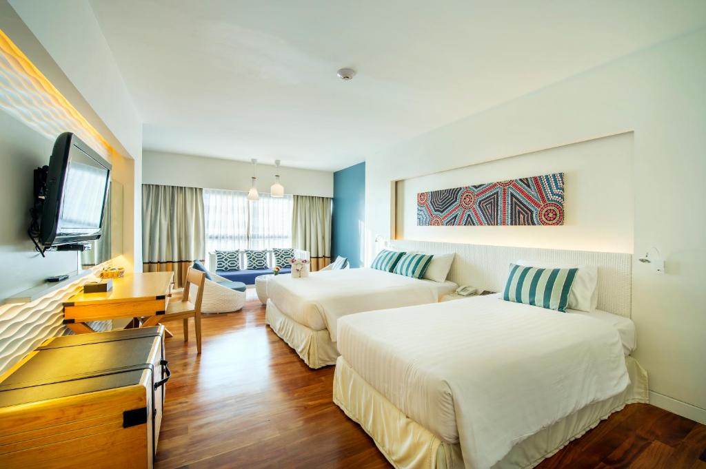 Двухместный (Номер Делюкс с 2 отдельными кроватями - Крыло Palm) отеля Jomtien Palm Beach, Паттайя