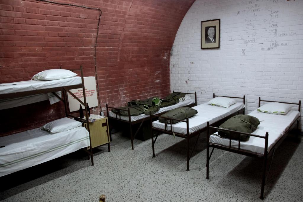 Номер (Кровать в общем 6-местном номере для мужчин и женщин) хостела 10-Z Bunker, Брно