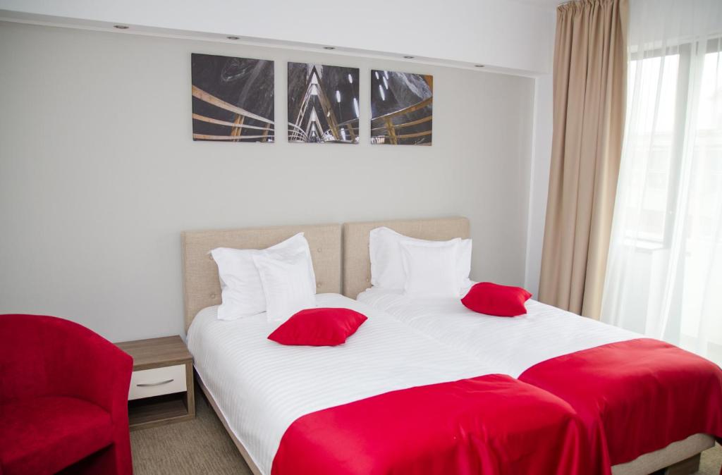 Двухместный (Стандартный двухместный номер с 2 отдельными кроватями) отеля Potaissa Hotel, Турда