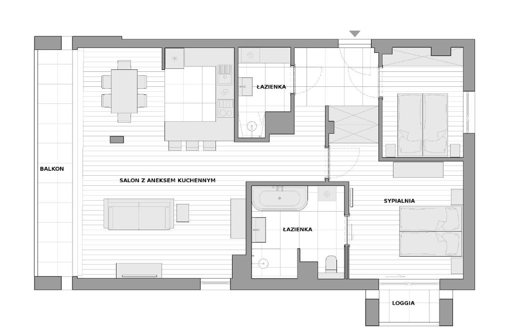 Апартаменты (Апартаменты Делюкс с 2 спальнями, 2 этаж), Lapwing Residence Sopot