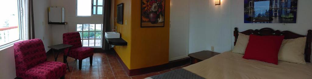 Двухместный (Классический двухместный номер с 1 кроватью и видом на море) отеля Hotel y Bungalows Monteverde, Чачалакас