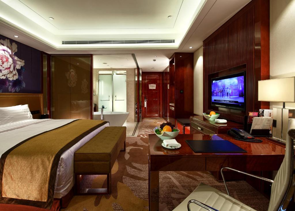Двухместный (Представительский номер с кроватью размера «king-size») отеля Minyoun Chengdu Dongda Hotel, Чэнду