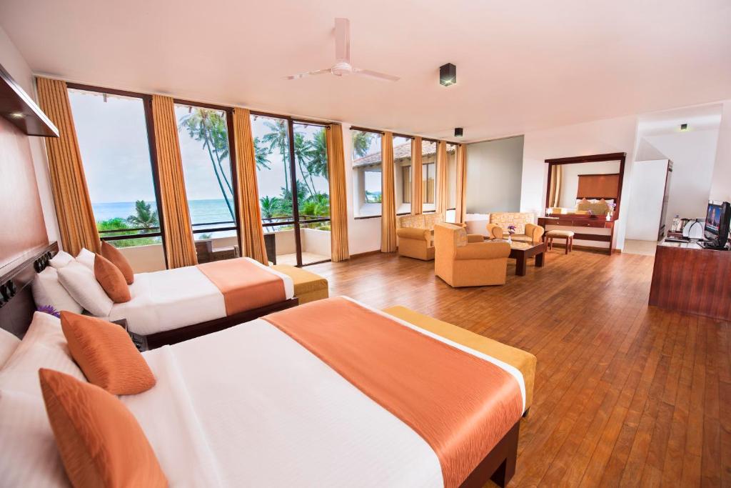 Двухместный (Номер Делюкс с гидромассажной ванной) курортного отеля Mandara Resort Mirissa, Мирисса