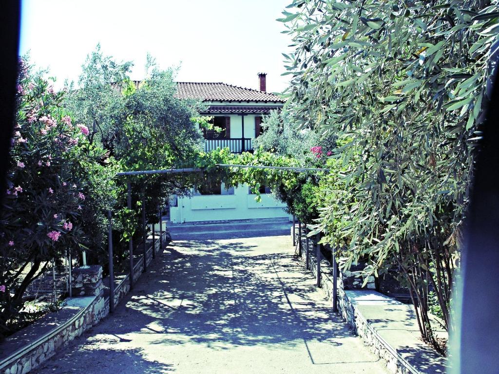 Двухместный (Двухместный номер с 2 отдельными кроватями, вид на сад) гостевого дома Naftilos Skiathos, Скиатос