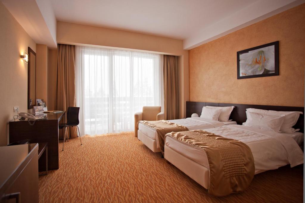 Двухместный (Стандартный двухместный номер с 2 отдельными кроватями и доступом в спа-центр) отеля Hotel Clermont, Ковасна