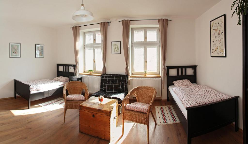 Двухместный (Двухместный номер с 2 отдельными кроватями и дополнительной кроватью) гостевого дома Penzionek JH, Йиндржихув-Градец