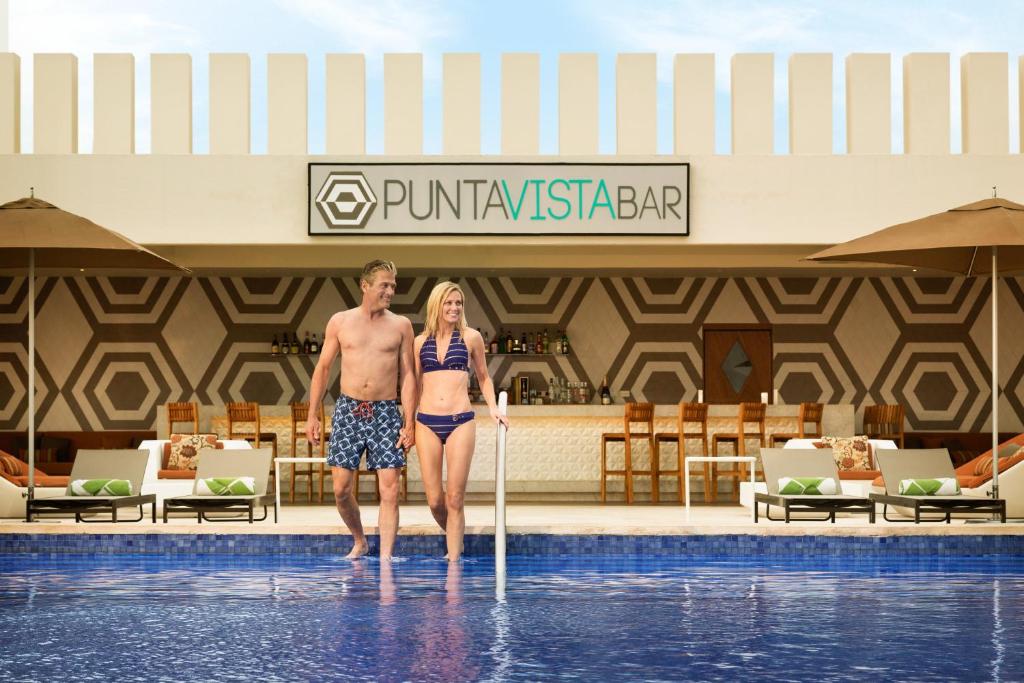 Четырехместный (Двухместный номер Turquoize Sky Master с 1 кроватью, вид на океан) курортного отеля Turquoize at Hyatt Ziva Cancun - Adults Only - All Inclusive, Канкун