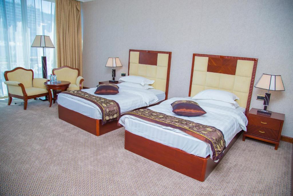 Двухместный (Стандартный двухместный номер с 2 отдельными кроватями) курортного отеля Golden Coast, Баку