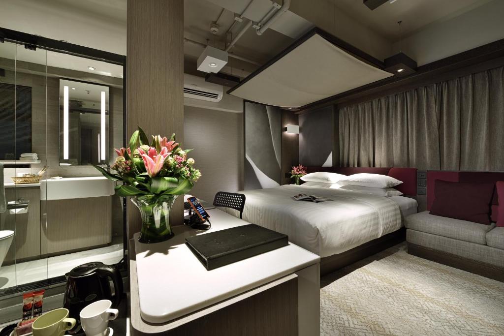 Двухместный (Номер Делюкс с кроватью размера «king-size») отеля Xi Hotel, Гонконг (город)