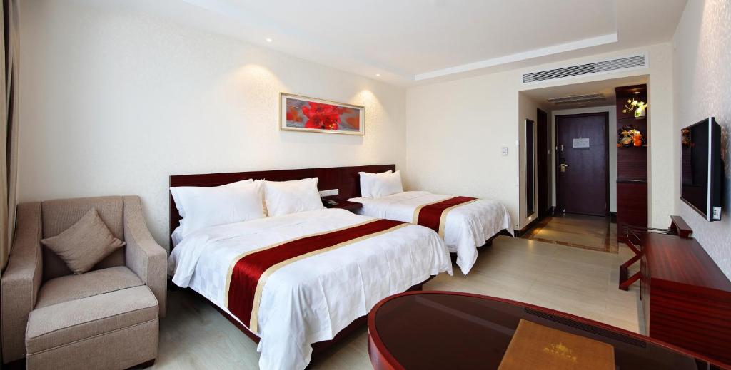 Двухместный (Двухместный номер Делюкс с 2 отдельными кроватями и видом на реку) отеля Nanfang Dasha Hotel, Гуанчжоу