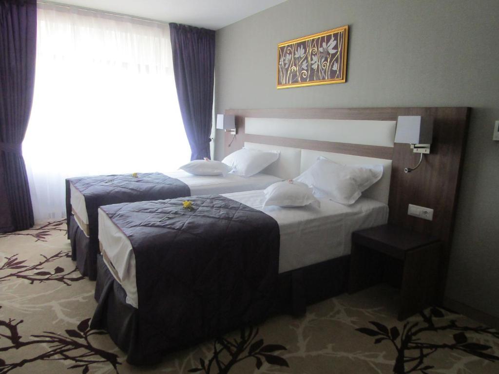 Двухместный (Двухместный номер с 2 отдельными кроватями, балкон с частичным видом на море) отеля New Belvedere, Мангалия