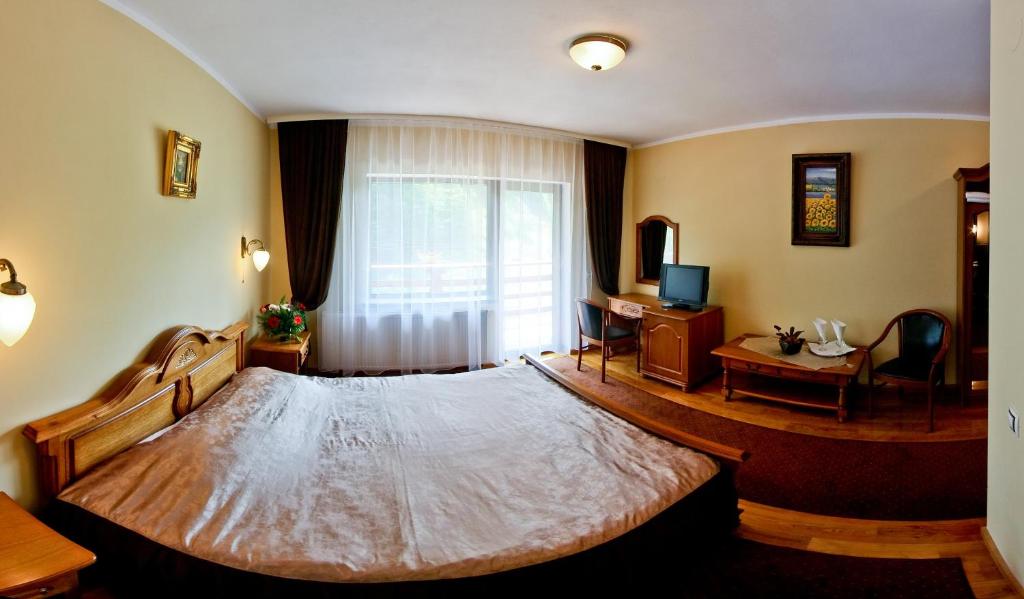 Двухместный (Двухместный номер с 1 кроватью или 2 отдельными кроватями и видом на бассейн) гостевого дома Pension Curmatura Stezii, Сибиу