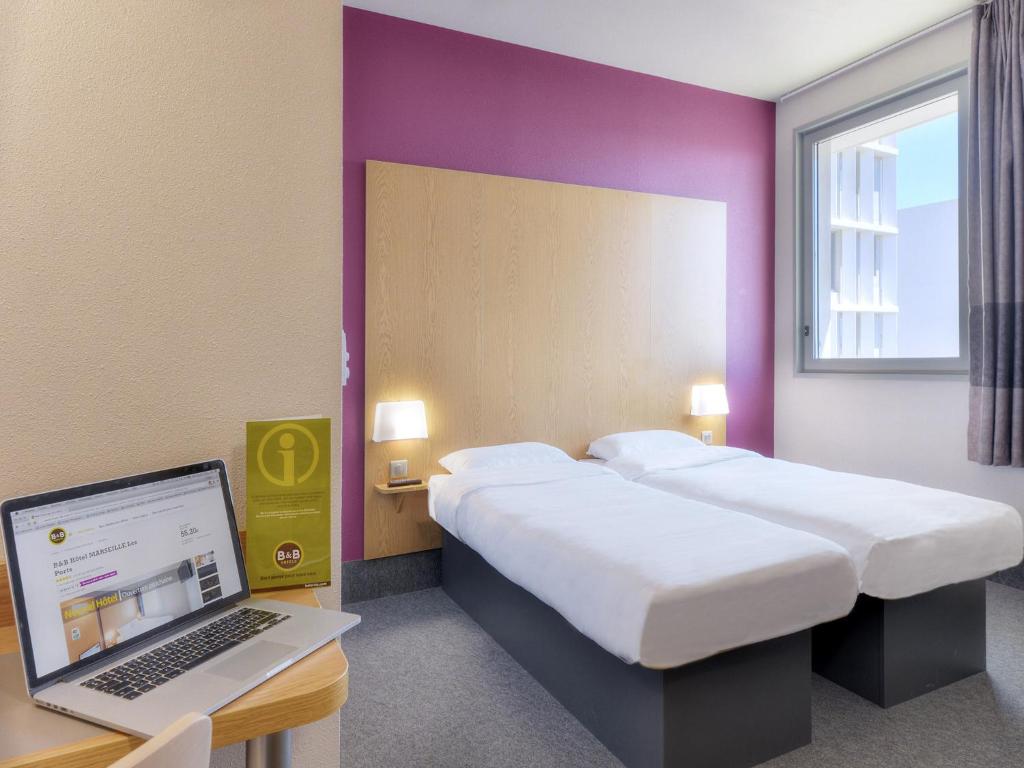 Двухместный (Двухместный номер с 2 отдельными кроватями) отеля B&B Hôtel Marseille Les Ports, Марсель
