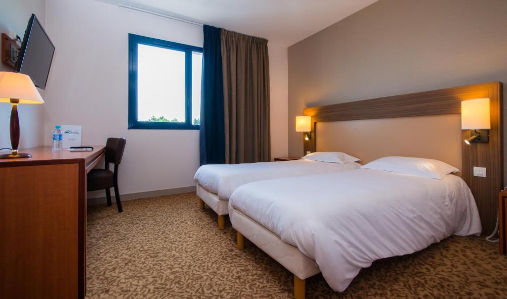 Двухместный (Двухместный номер с 2 отдельными кроватями) отеля Brit Hotel Saint Malo – Le Transat, Сен-Мало