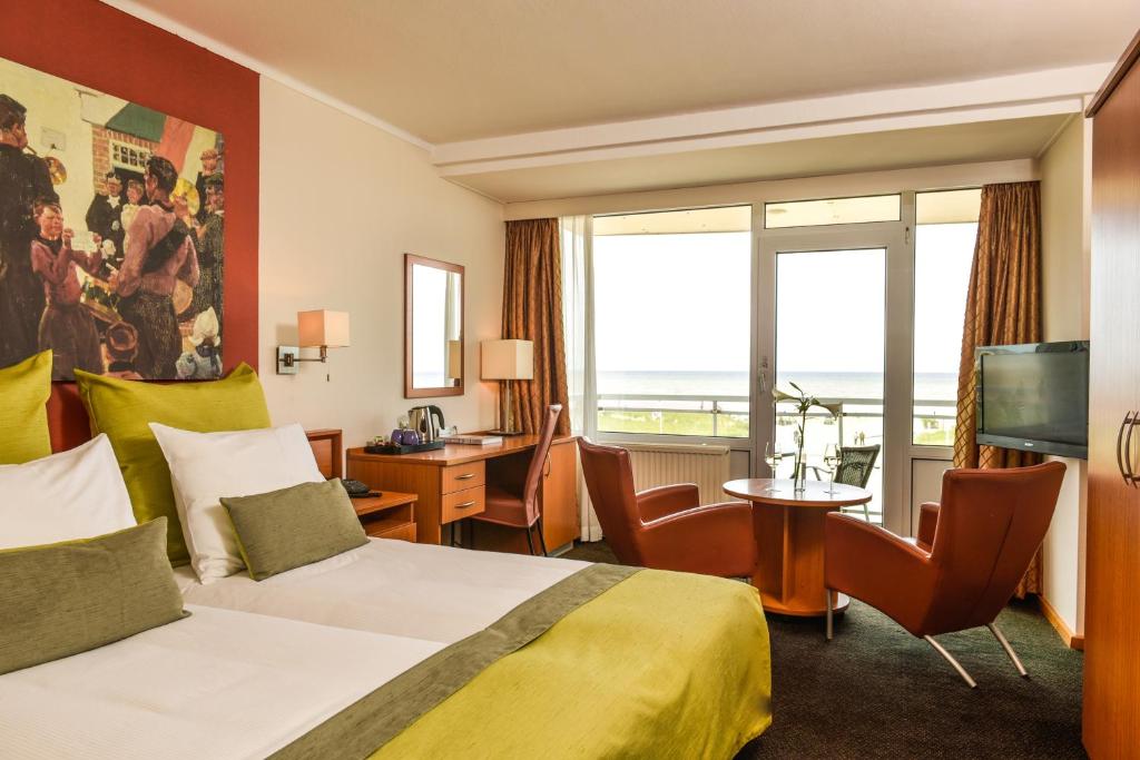 Двухместный (Двухместный номер Делюкс с 1 кроватью и видом на море) отеля Hotel Noordzee, Лейден