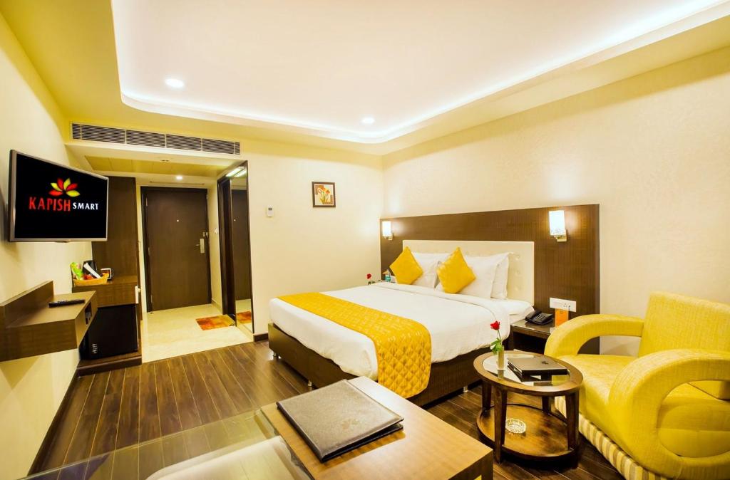 Двухместный (Двухместный номер Делюкс с 1 кроватью) отеля Hotel Kapish Smart-All Pure Veg, Джайпур