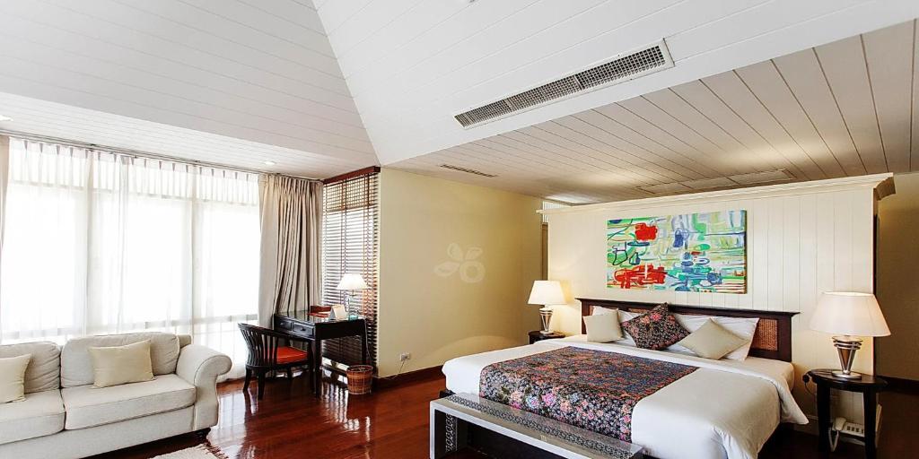 Двухместный (Двухместный номер с 1 кроватью или 2 отдельными кроватями, вид во внутренний двор) курортного отеля Baan Bayan - Hua Hin, Хуахин