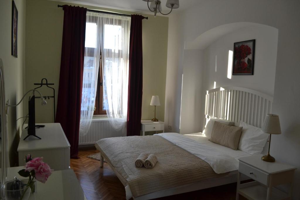 Двухместный (Двухместный номер 1 кроватью и видом на Ратушную площадь) апарт-отеля Casa Krone - Piața Sfatului, Брашов