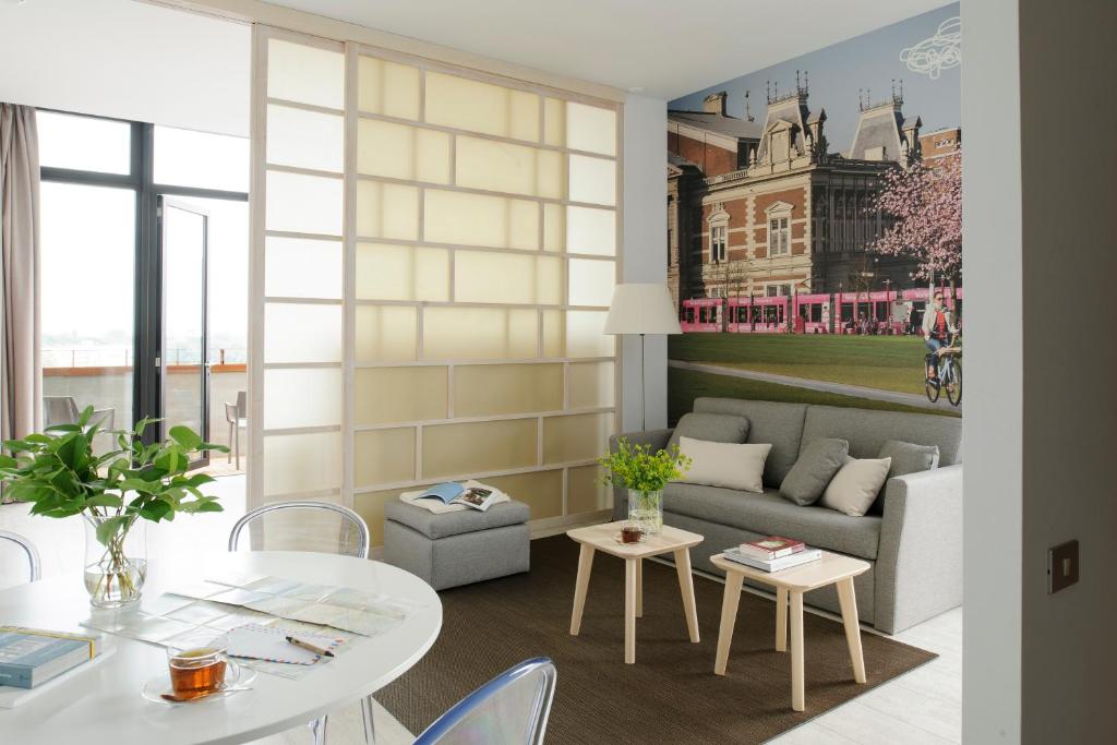 Апартаменты (Апартаменты в пентхаусе с 1 спальней, вид на реку), Eric Vökel Boutique Apartments - Amsterdam Suites