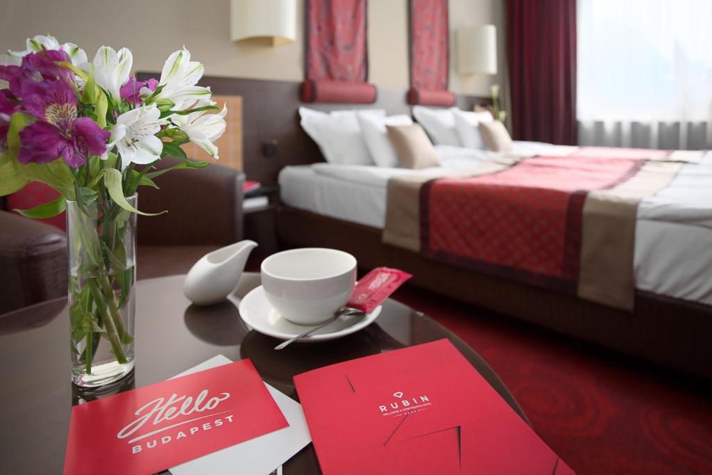 Двухместный (Стандартный двухместный номер с 1 кроватью или 2 отдельными кроватями) отеля Rubin Wellness&Conference Hotel, Будапешт