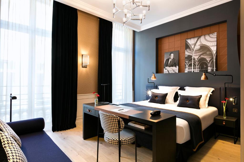 Двухместный (Двухместный номер Делюкс с 1 кроватью или 2 отдельными кроватями) отеля Hôtel Square Louvois, Париж