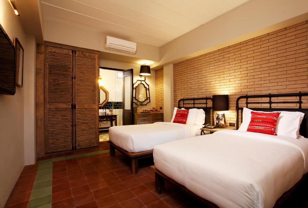 Двухместный (Двухместный номер Делюкс с 2 отдельными кроватями - Для некурящих) отеля Baan Chart, Бангкок