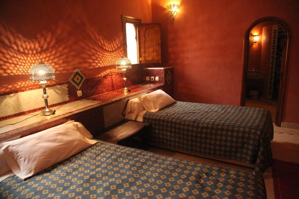 Двухместный (Двухместный номер с 1 кроватью или 2 отдельными кроватями) отеля Hotel Kasbah Azalay, Мхамид