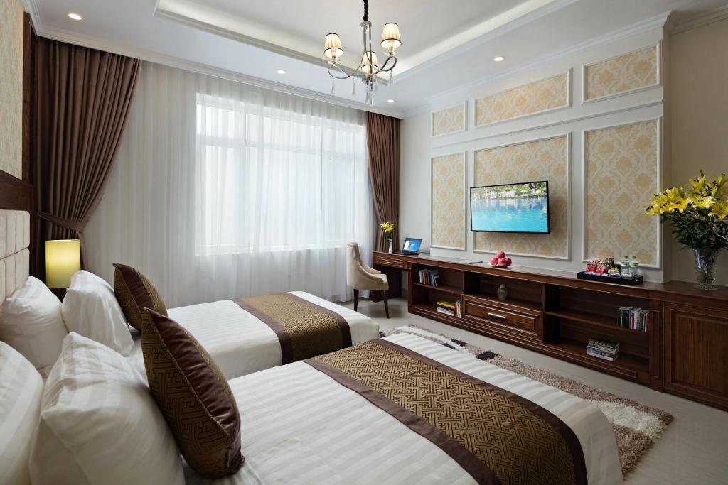 Двухместный (Двухместный номер Делюкс с 1 кроватью или 2 отдельными кроватями) отеля Center Hotel Bac Ninh, Бакнинь