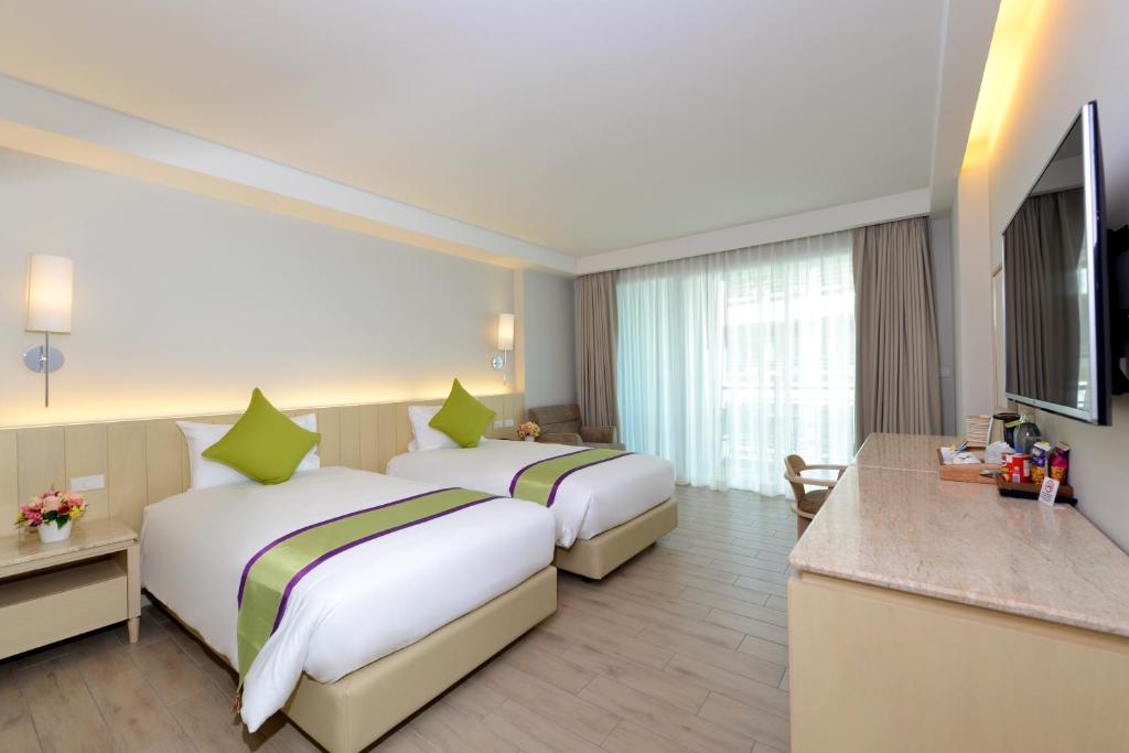 Двухместный (Двухместный номер Делюкс с 2 отдельными кроватями) отеля Hisea Huahin, Хуахин