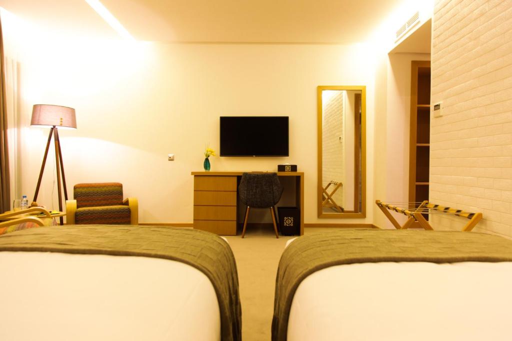 Двухместный (Улучшенный двухместный номер с 1 кроватью или 2 отдельными кроватями и террасой) отеля Smarts Hotel, Рабат