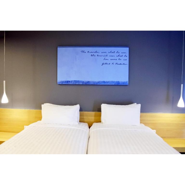 Двухместный (Двухместный номер с 2 отдельными кроватями и боковым видом на море) отеля Kalm Bangsaen Hotel, Чонбури