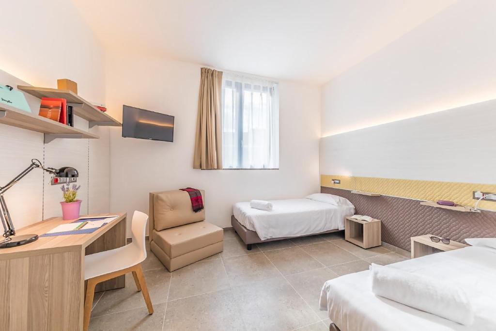 Двухместный (Двухместный номер с 2 отдельными кроватями и основными удобствами) отеля Camplus Guest Palermo, Палермо