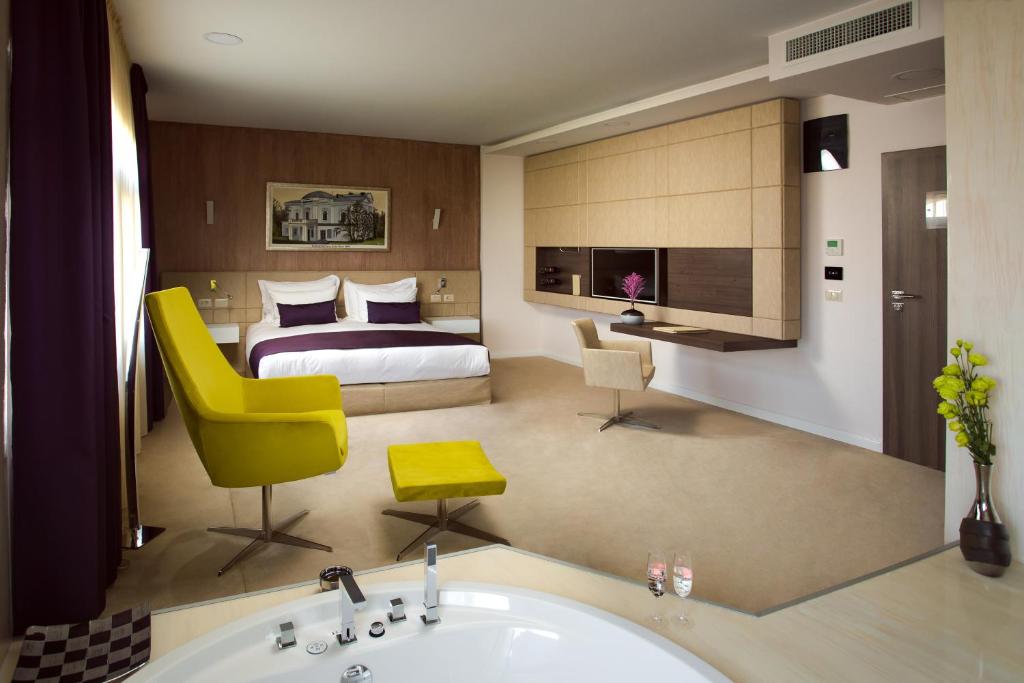 Двухместный (Двухместный номер Делюкс «Премиум Класс» с 1 кроватью) отеля Hotel Vila Class, Сату-Маре