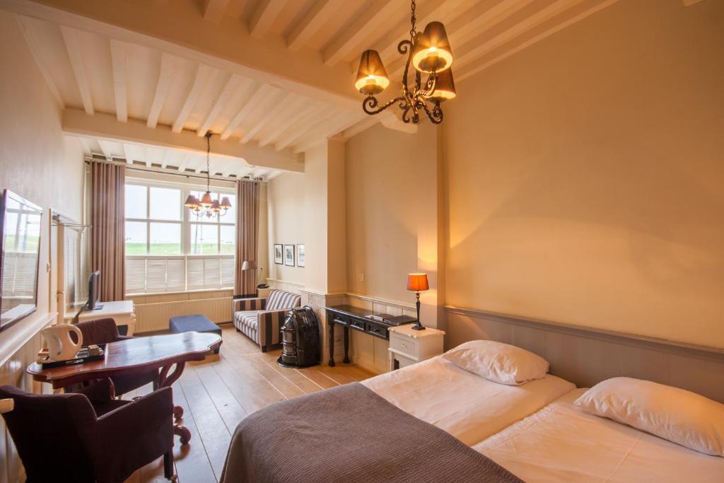 Двухместный (Двухместный номер Делюкс (на 1 этаже)), Auberge de Campveerse Toren