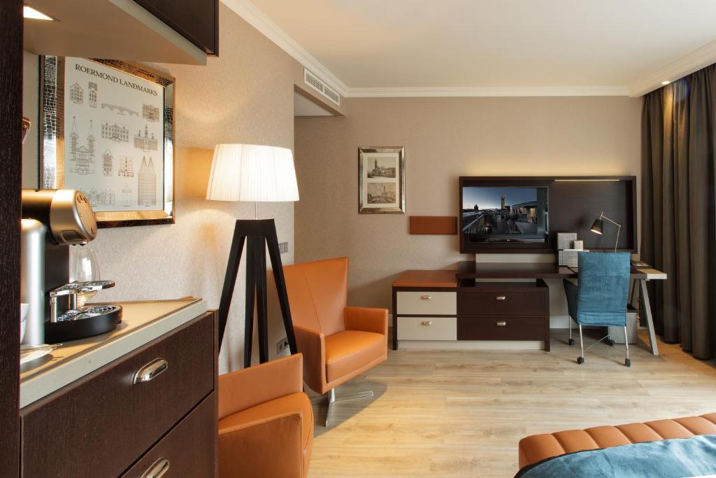 Двухместный (Представительский двухместный номер с 1 кроватью) отеля Hotel Dux, Рурмонд