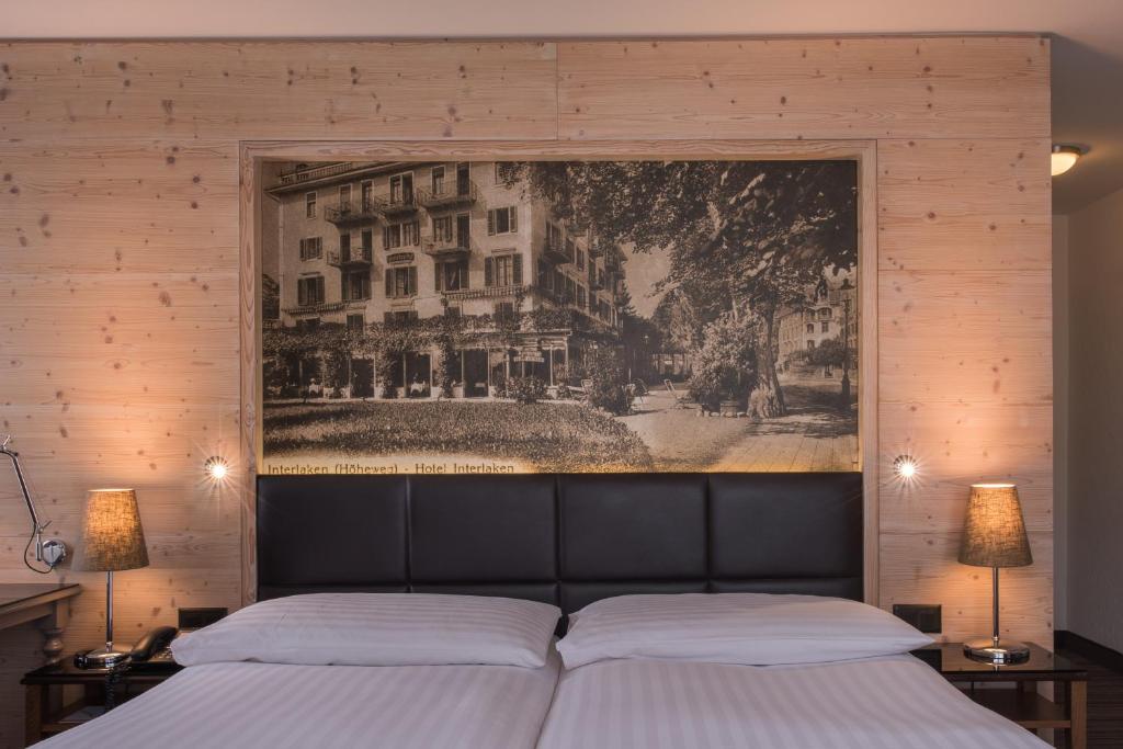 Двухместный (Двухместный номер бизнес-класса «Плюс» с 1 кроватью) отеля Hotel Interlaken, Интерлакен